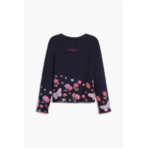 Pull col rond fille Desigual Carlota image-0