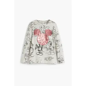 Girl's long sleeve T-shirt Desigual Mickey Sequins image-0