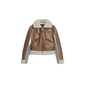 Leather jacket woman Desigual Double