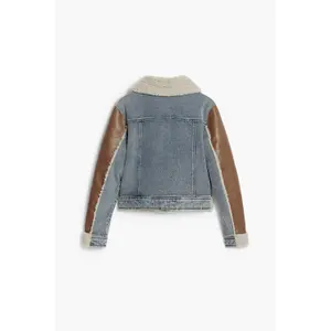 Leather jacket woman Desigual Double image-2