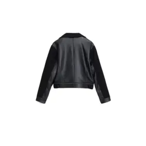 Leather jacket woman Desigual Motor image-2