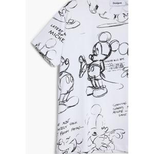 Dames-T-shirt Desigual Mickey Sketch image-3