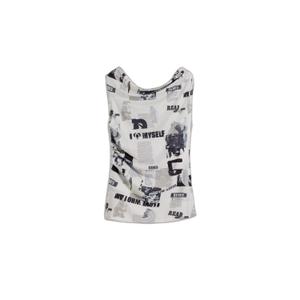 Dames mouwloos T-shirt Desigual Breaking News image-2