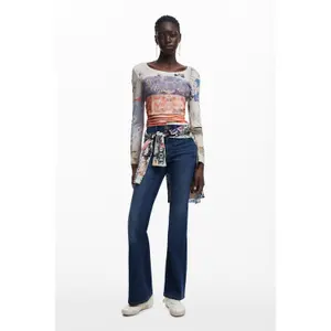 Women's long sleeve T-shirt Desigual Limbani image-1