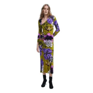 Women's long sleeve dress Desigual Neckline Lacroix image-1