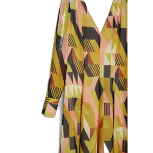 Vestido de manga comprida feminino Desigual Geometria Lacroix image-3