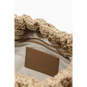 Damentasche aus Raffia Desigual Half Logo Waverly image-5