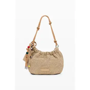 Damentasche aus Raffia Desigual Half Logo Waverly