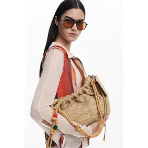 Damentasche aus Raffia Desigual Half Logo Waverly image-4