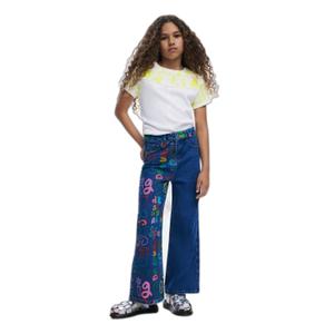 Calças de ganga de rapariga Desigual Happy image-1