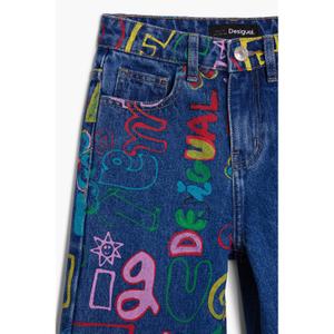 Calças de ganga de rapariga Desigual Happy image-4