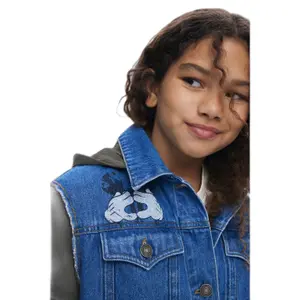 Giacca di jeans da ragazza Desigual Mickey image-6