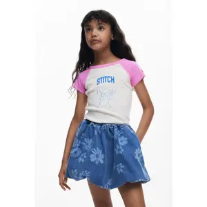 Girl's T-shirt Desigual Stitch image-2