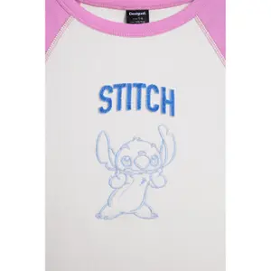 Girl's T-shirt Desigual Stitch image-3