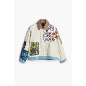 Veste zippée avec un patch imprimé Desigual
