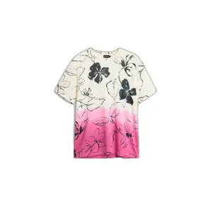 T-shirt avec motif floral en tie-dye Desigual image-1