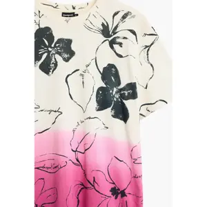 T-shirt avec motif floral en tie-dye Desigual image-3