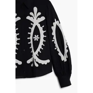Women's long sleeve shirt Desigual Flora image-3