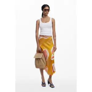 Kjol för kvinnor Desigual Orange image-1