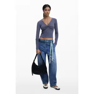 T-shirt manches longues col V femme Desigual Napoles image-1