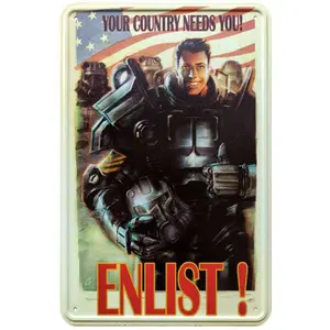 Pannello in metallo DEVplus Fallout Enlist image-0