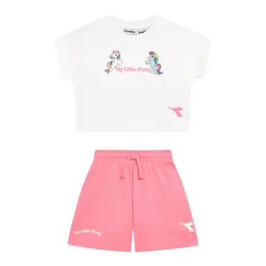 Sæt med t-shirt og shorts til piger Diadora My Little Pony