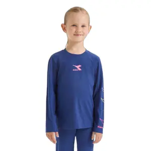 Girls' long sleeve T-shirt Diadora Logo image-1