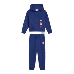 Sweatshirt à capuche full zip fille Diadora Logo image-0