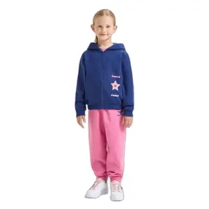 Sweatshirt à capuche full zip fille Diadora Logo image-1