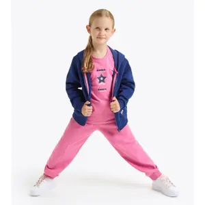 Sweatshirt à capuche full zip fille Diadora Logo image-2