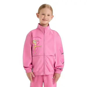 Children's full zip tracksuit jacket Diadora Team LT image-1