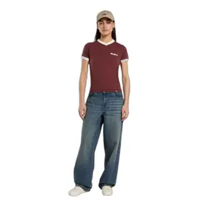 T-shirt dames Dickies Slayden Ringer image-0