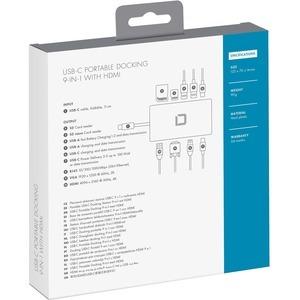 Station d'accueil portable USB-C 9 en 1 avec HDMI Dicota image-1