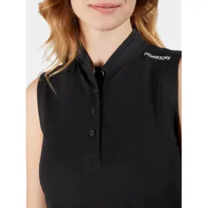 Woman's sleeveless polo shirt Didriksons Nikki image-6
