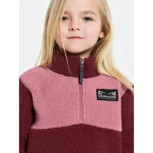 Girl's 1/2 zip fleece Didriksons Gosig image-4