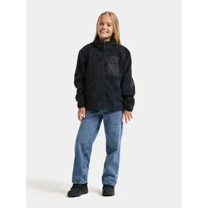 Full zip hooded fleece for girls Didriksons Joule image-1