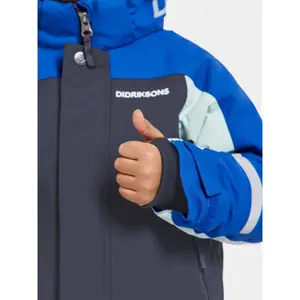 Waterproof jacket for kids Didriksons Neptun image-5