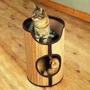 Arbre à chat en bamboo Difac Tower image-1