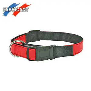 Collar para perro retroreflectante ajustable con hebilla rápida Difac image-0