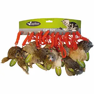 Hängende Mäusespielzeug aus Plüsch für Katzen Difac image-0