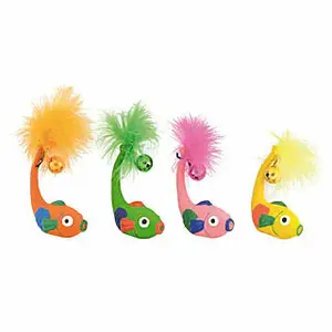 Katze Spielzeug Fisch mit langem Schwanz Difac (x12) image-0