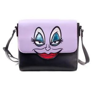 8718526102253-sac-bandouliere-fille-difuzed-little-mermaid-ursula-violet-noir-23-5x6x19-5-cm