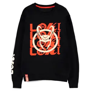Sweatshirt col rond Difuzed Marvel Loki Logo Text