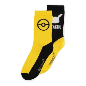 Football Socks Difuzed Pokemon Pikachu (x2) image-0