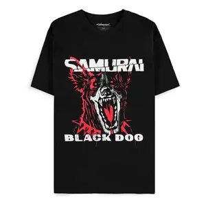 T-shirt Difuzed Cyberpunk 2077 Dog Samurai Album Art image-0