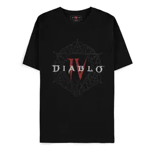 Camiseta Difuzed Diablo Iv T-Shirt Pentagram Logo image-0