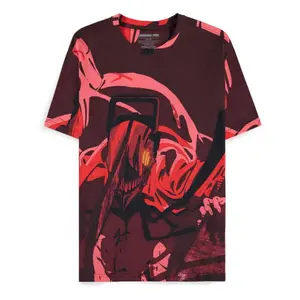 Cotton T-shirt Difuzed Chainsaw Man Rage all Over image-0