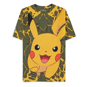 T-shirt Difuzed Pokemon Pikachu Lightning image-0