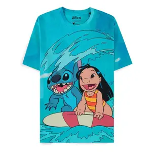 T-Shirt Difuzed Lilo & Stitch Surf Together image-0