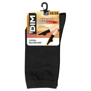 Set of 2 Pairs of Women's Thermal Fleece Socks DIM
